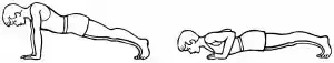 Push ups Übung