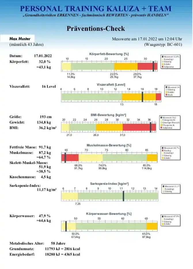 Individueller Trainingsplan