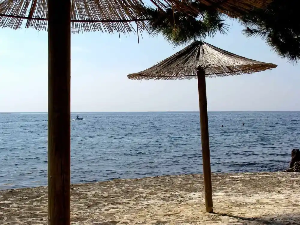 Strand im Urlaub